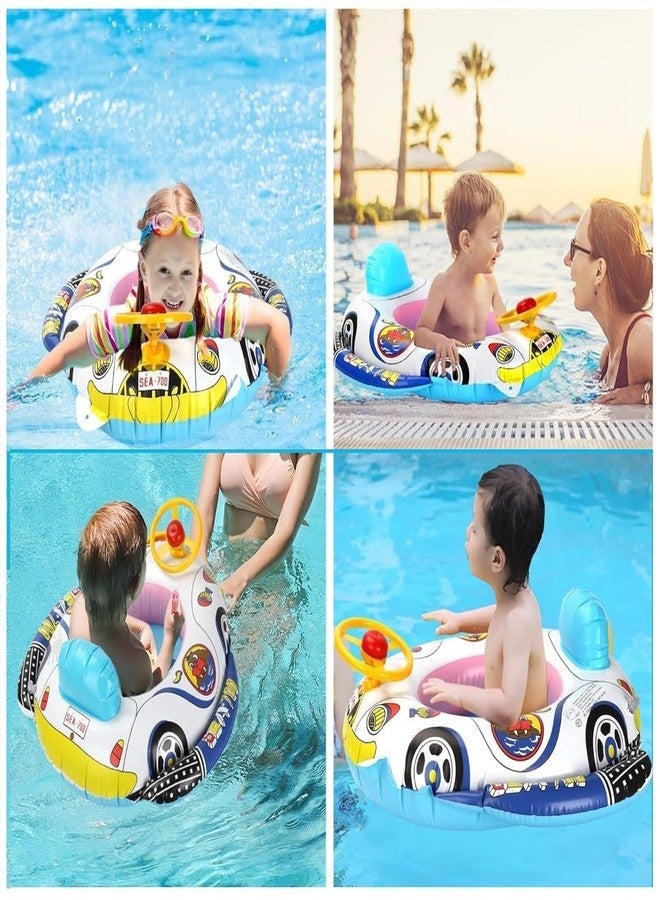 NELSTRAB:- Baby Car Swimming Ring Kids Baby Tube Safe Anti-flip Inflatable Swimming Pool Tub(3+ Years Up)(Multi Color)(1 PIS) - Image 3